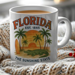 Florida Beach Sunset Alligator Est. 1845 Koffiemok
