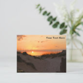 Florida Beach Sunset Briefkaart (Staand voorkant)