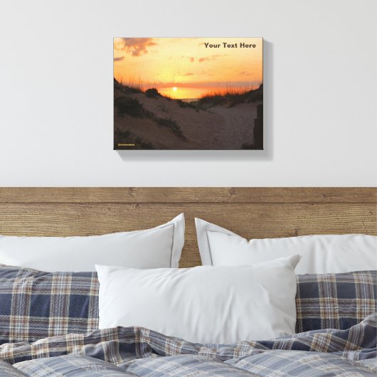 Florida Beach Sunset Canvas Afdruk (Insitu (Slaapkamer))