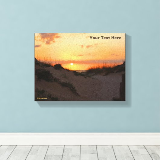 Florida Beach Sunset Canvas Afdruk (Insitu (Houten vloer))