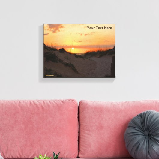 Florida Beach Sunset Canvas Afdruk (Insitu (Woonkamer))