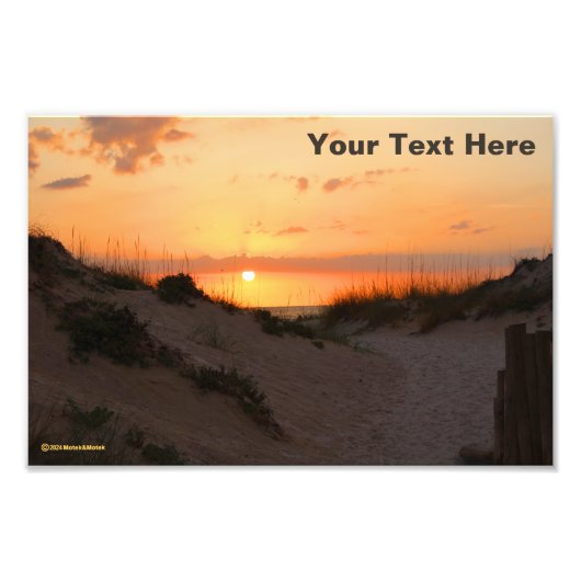 Florida Beach Sunset Foto Afdruk (Voorkant)