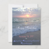 Florida Beach Sunset Save the Date Magnet Magnetische Uitnodiging (Voorkant)