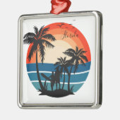 Florida Beach Surfer Zonsondergang - Ornament (Links)
