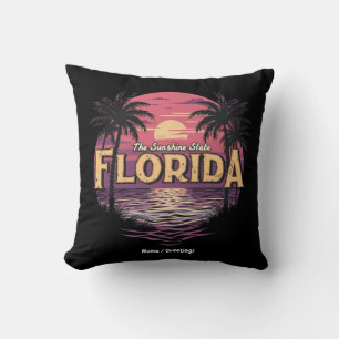 Florida Beach tijdens zonsondergang met uitzicht o Kussen