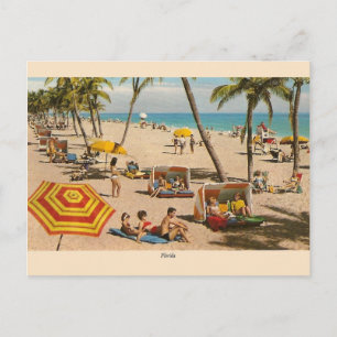  Florida Beach Travel Post Card Briefkaart