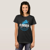 Florida Beach Vibes USA America T-shirt (Voorkant volledig)