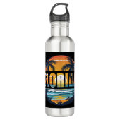 Florida Beach Waves Waterfles (Voorkant)