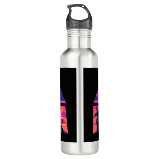 Florida Beach Waves Waterfles (Achterkant)