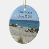 Florida Beach Wedding Ornament (Rechts)