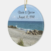 Florida Beach Wedding Ornament (Links)