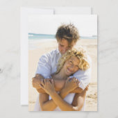 Florida Beach Wedding Photo Save the Date (Achterkant)