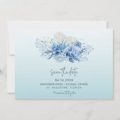 Florida Beach Wedding Photo Save the Date (Voorkant)