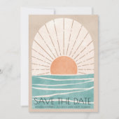 Florida Beach Wedding Photo Save the Date (Voorkant)