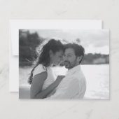 Florida Beach Wedding Photo Save the Date Aankondiging (Achterkant)