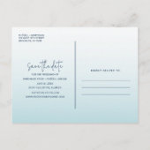 Florida Beach Wedding Save the Date Aankondigingskaart (Achterkant)