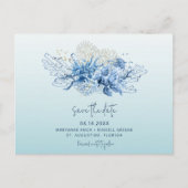 Florida Beach Wedding Save the Date Aankondigingskaart (Voorkant)