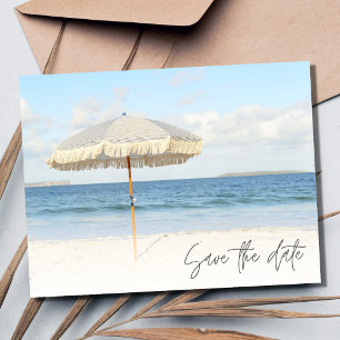 Florida Beach Wedding Save the Date Aankondigingskaart