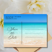 Florida Beach Wedding Save the Date Aankondigingskaart