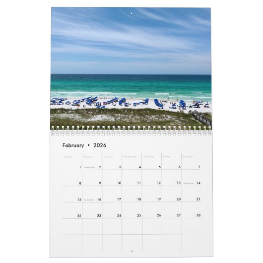 Florida Beaches Mooie Oceaan Fotografie 2026 Kalender (Feb 2026)
