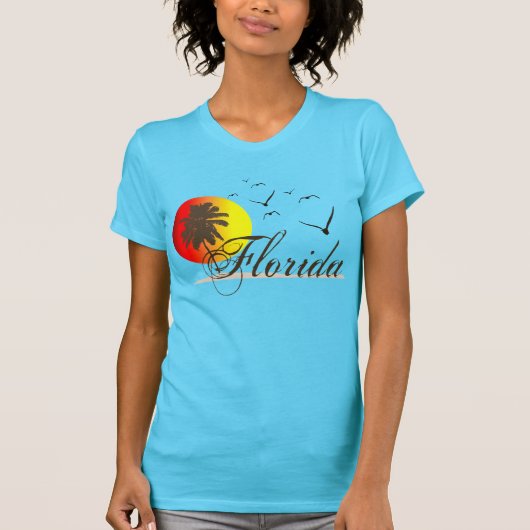 Florida Beaches Sunset T-shirt (Voorkant)