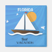 Florida best vaccation fridge magnet
