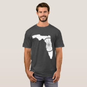 Florida Bicycle FL Biking Florida Cycling T-shirt (Voorkant volledig)