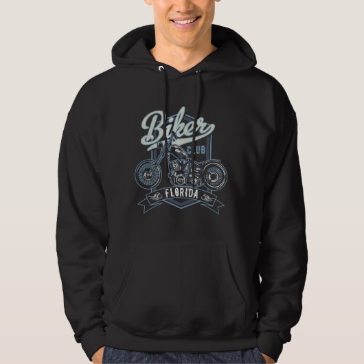 Florida Biker Club Basic Hoodie Sweatshirt (Voorkant)
