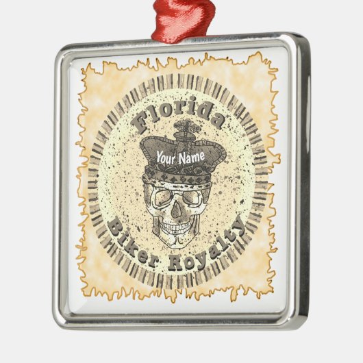 Florida Biker  Metalen Ornament (Links)