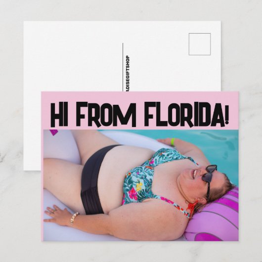 FLORIDA BIKINI BIG GIRL BBW BEAUTY BEACH Briefkaar Briefkaart (Voorkant / Achterkant)