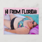 FLORIDA BIKINI BIG GIRL BBW BEAUTY BEACH Briefkaar Briefkaart (Voorkant)