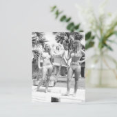 Florida  Bikini Girls foto briefkaart Reis (Staand voorkant)