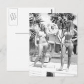 Florida  Bikini Girls foto briefkaart Reis (Voorkant / Achterkant)