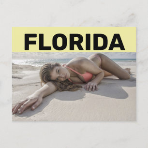 FLORIDA  BIKINI-MEISJE VOOR ELK Briefkaart