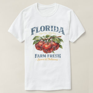 Florida Biologische Appels Boerderij Verse Vintage T-shirt