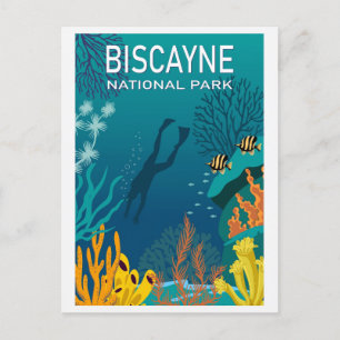  Florida Biscayne National Park Travel Briefkaart