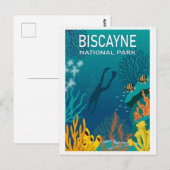  Florida Biscayne National Park Travel Briefkaart (Voorkant / Achterkant)
