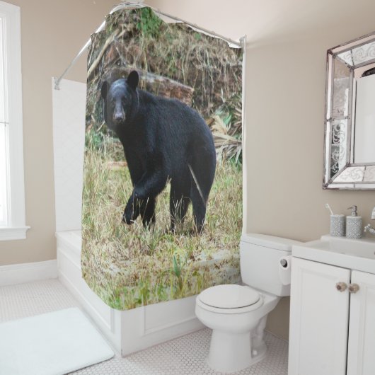 Florida Black Bear Douchegordijn (In situ)