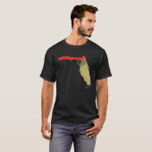 Florida  Black Pride Pan African Flag Home Hometow T-shirt (Voorkant volledig)