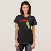 Florida  Black Pride Pan African Flag Home Hometow T-shirt (Voorkant volledig)