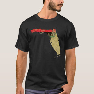 Florida Black Pride Pan Afrikaanse vlag Home Homet T-shirt