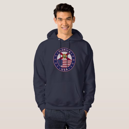 Florida, blauw hoodie (Voorkant volledig)
