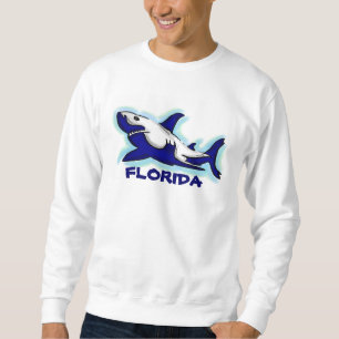 Florida blauwe haai thema unisex sweatshirt