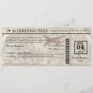 Florida Boarding Pass Kaart