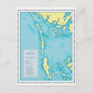 Florida - Boca Grande Marina Oude Ansichtkaart Briefkaart