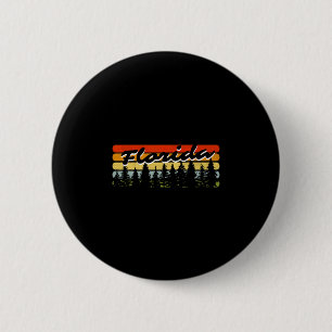Florida-bos zonsondergang Bomen Hut Thema Souvenir Ronde Button 5,7 Cm