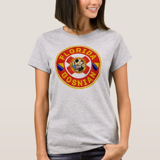 Florida Bosnian American Damas T-shirt (Voorkant)