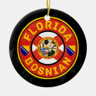 Florida Bosnian American Holiday Decoration Keramisch Ornament