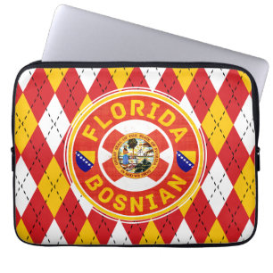 Florida Bosnian American Laptop Hoesje Sleeve