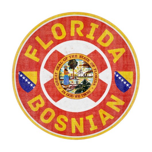 Florida Bosnian-Amerikaanse snijraad Snijplank (Voorkant)
